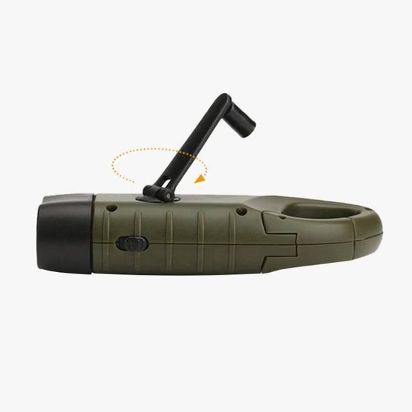 Hand Crank Solar Powered Flashlight Emergency Rechargeable LED Flashlight 2 Pack - Picture 5 of 8